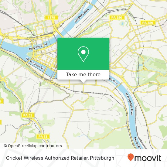 Cricket Wireless Authorized Retailer map