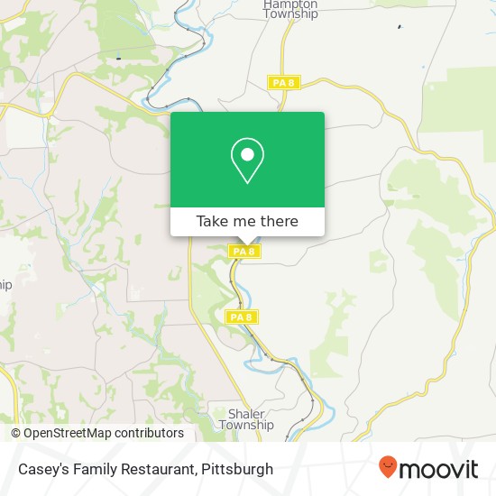 Casey's Family Restaurant map