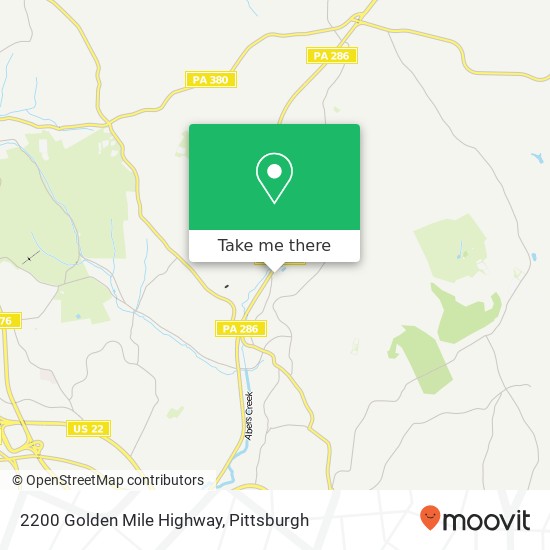 Mapa de 2200 Golden Mile Highway