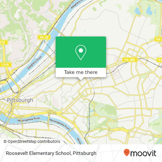 Roosevelt Elementary School map