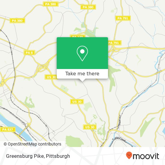 Mapa de Greensburg Pike