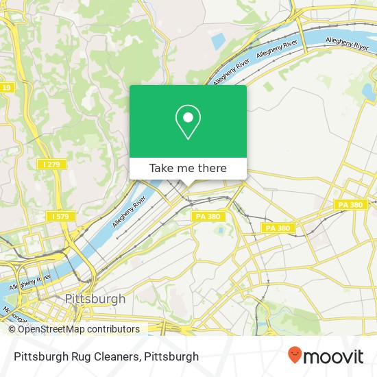 Mapa de Pittsburgh Rug Cleaners