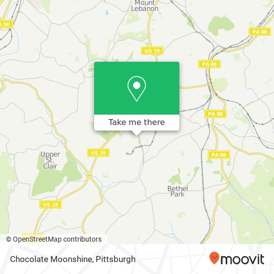 Mapa de Chocolate Moonshine