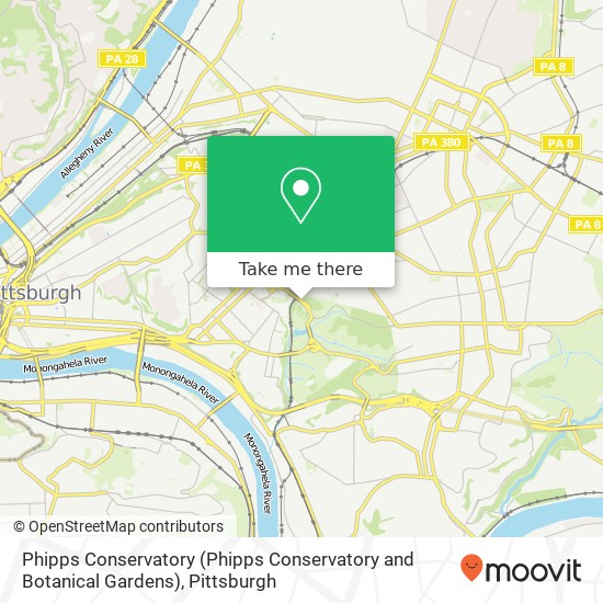 Phipps Conservatory (Phipps Conservatory and Botanical Gardens) map