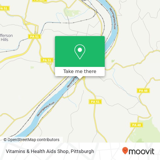 Mapa de Vitamins & Health Aids Shop