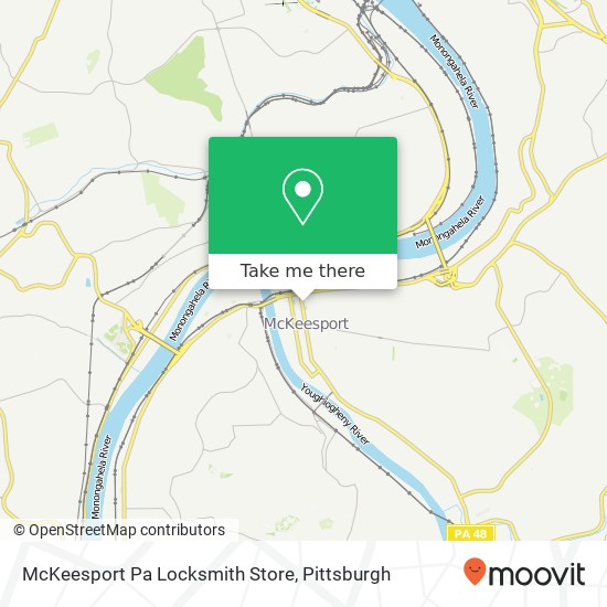 McKeesport Pa Locksmith Store map