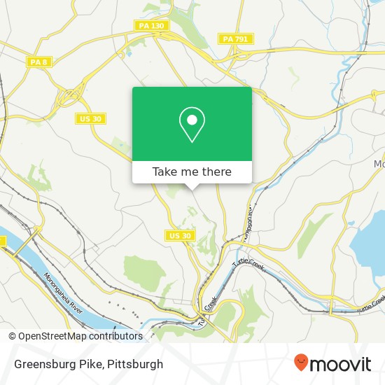 Greensburg Pike map