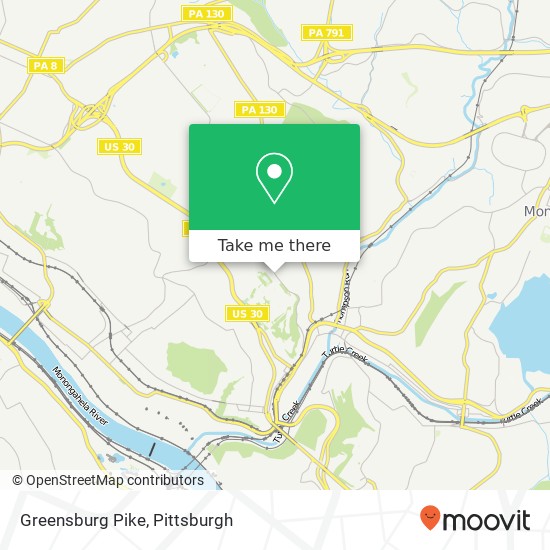 Greensburg Pike map