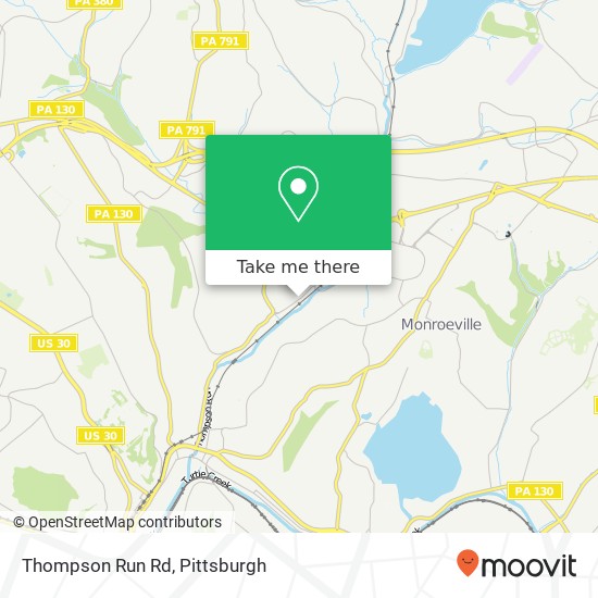 Thompson Run Rd map