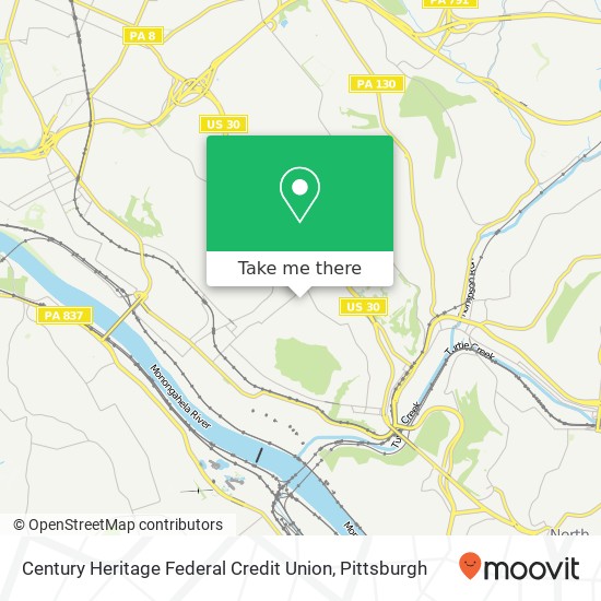 Mapa de Century Heritage Federal Credit Union