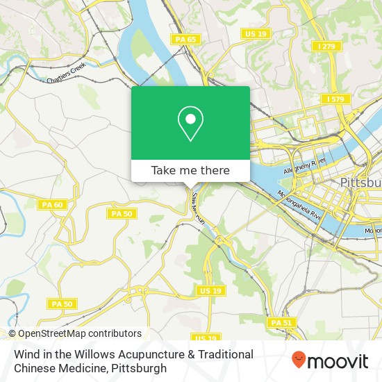 Wind in the Willows Acupuncture & Traditional Chinese Medicine map