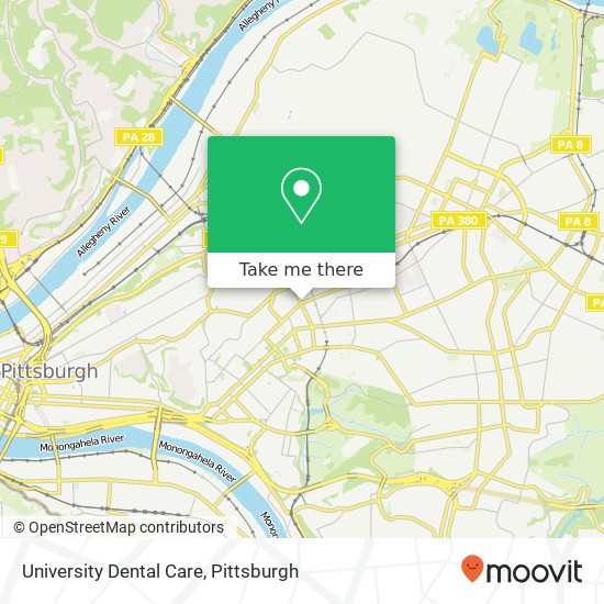 Mapa de University Dental Care