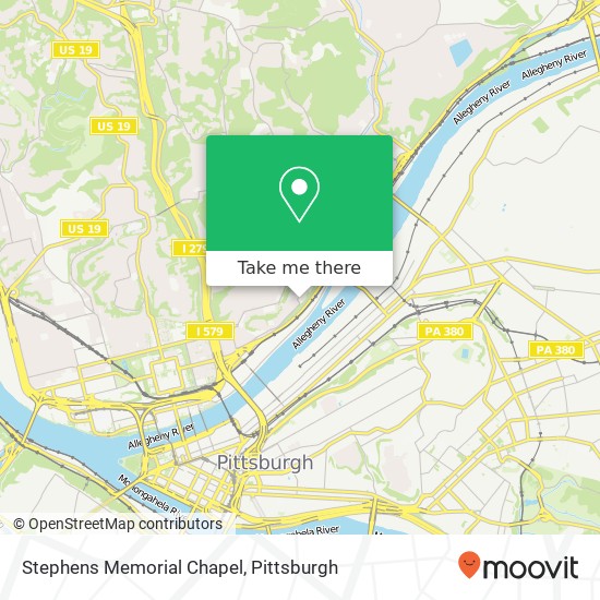 Stephens Memorial Chapel map