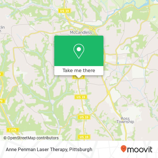 Anne Penman Laser Therapy map