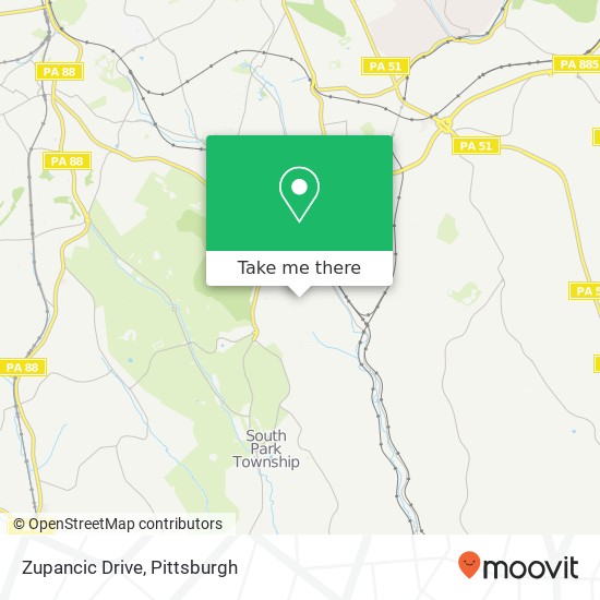 Mapa de Zupancic Drive
