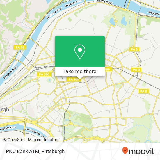 Mapa de PNC Bank ATM