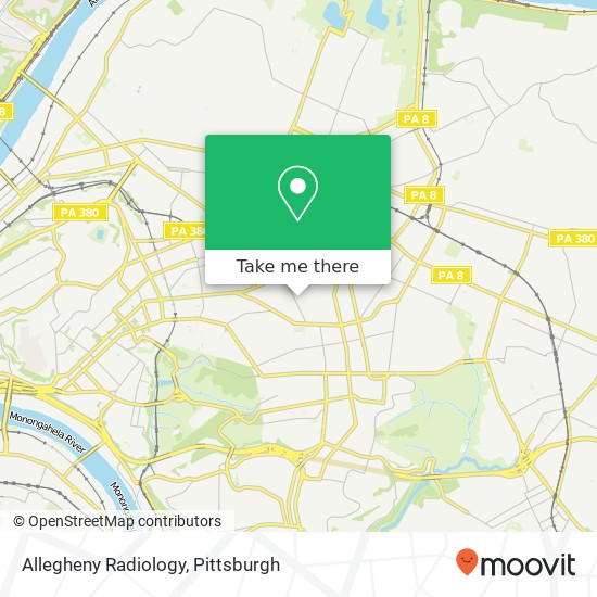 Allegheny Radiology map