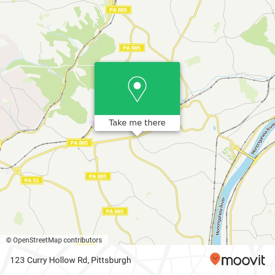 Mapa de 123 Curry Hollow Rd