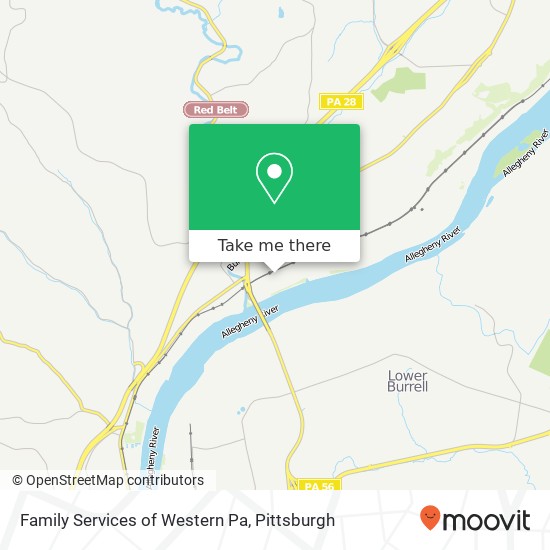 Family Services of Western Pa map