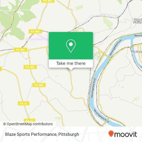 Mapa de Blaze Sports Performance