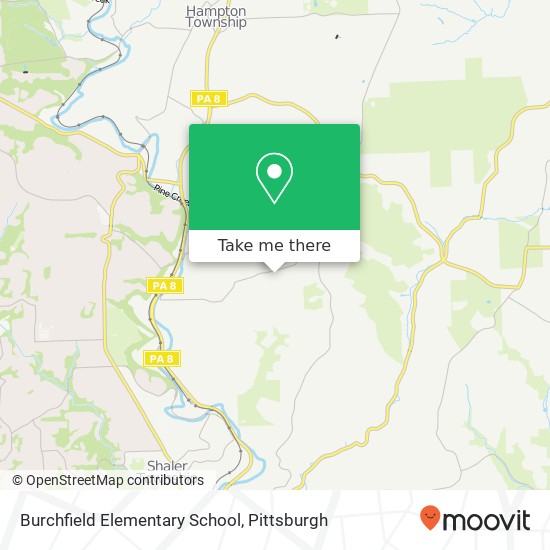 Burchfield Elementary School map