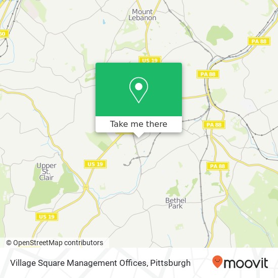 Village Square Management Offices map