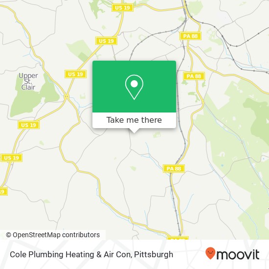 Cole Plumbing Heating & Air Con map