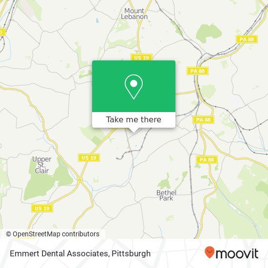 Emmert Dental Associates map