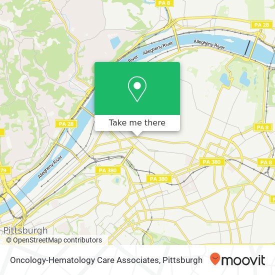 Oncology-Hematology Care Associates map