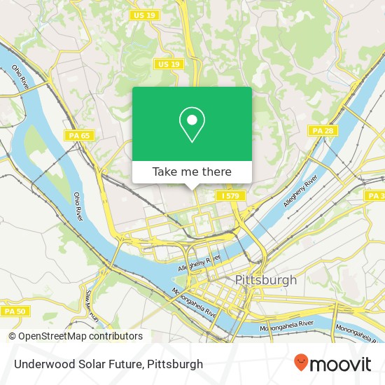 Mapa de Underwood Solar Future
