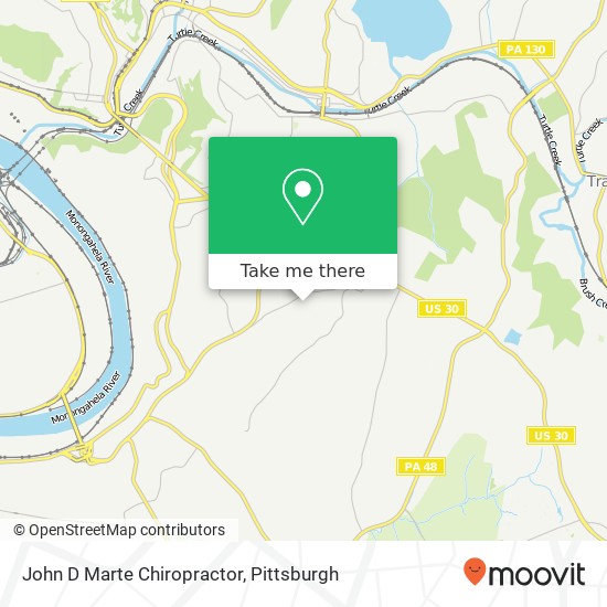 John D Marte Chiropractor map