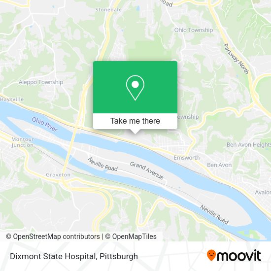 Dixmont State Hospital map