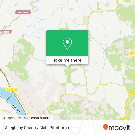 Allegheny Country Club map