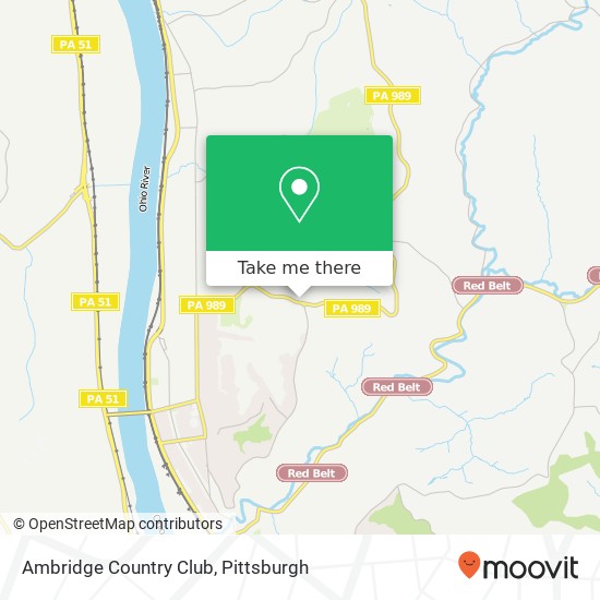 Mapa de Ambridge Country Club