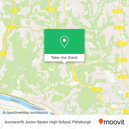 Mapa de Avonworth Junior-Senior High School