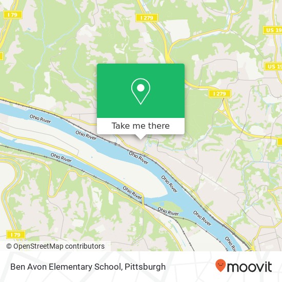 Ben Avon Elementary School map