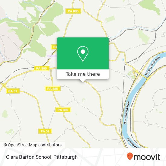 Clara Barton School map