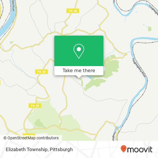 Mapa de Elizabeth Township