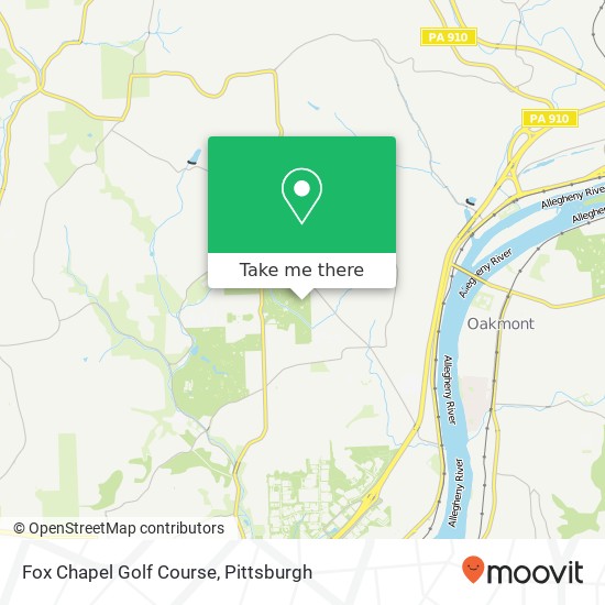 Fox Chapel Golf Course map