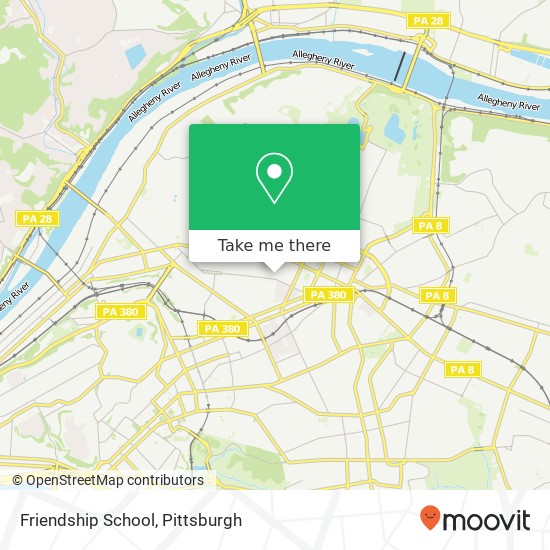 Friendship School map