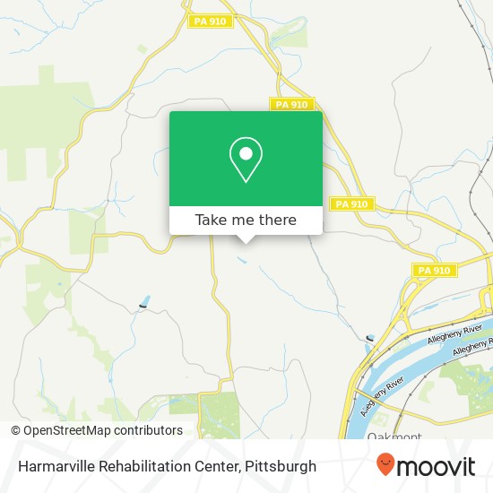 Mapa de Harmarville Rehabilitation Center