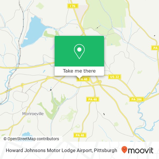 Mapa de Howard Johnsons Motor Lodge Airport