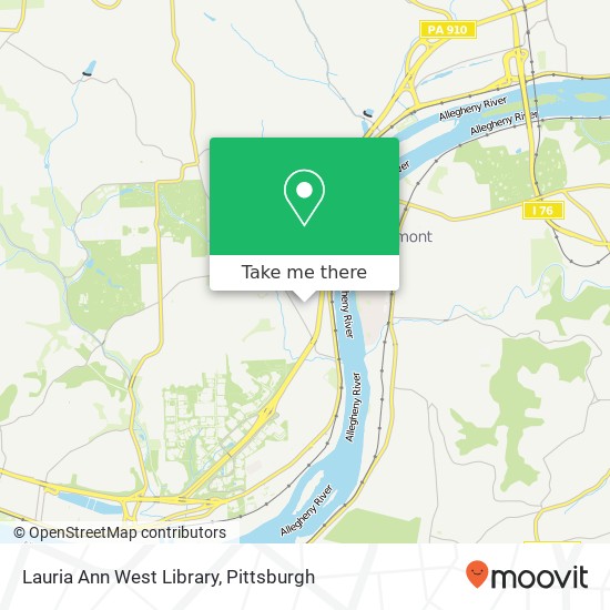 Mapa de Lauria Ann West Library