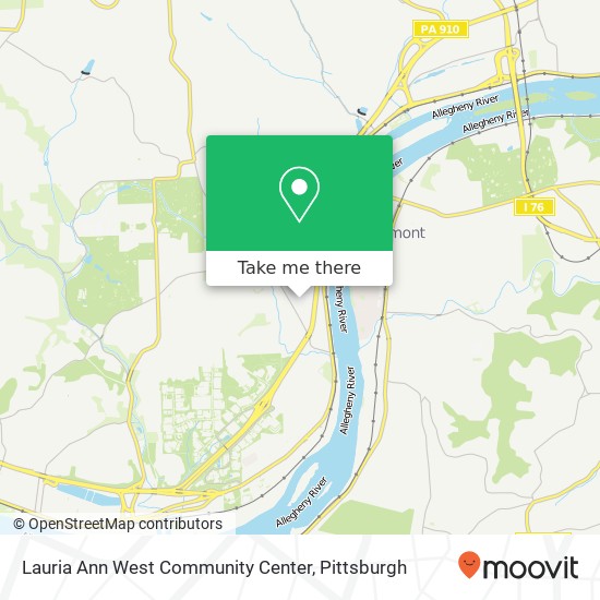 Mapa de Lauria Ann West Community Center