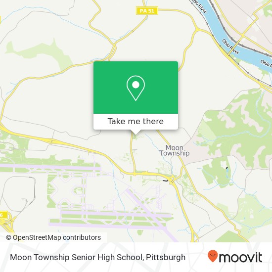 Moon Township Senior High School map