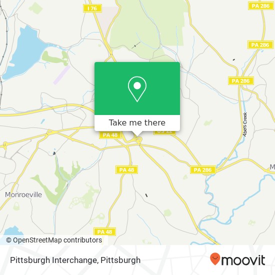 Pittsburgh Interchange map