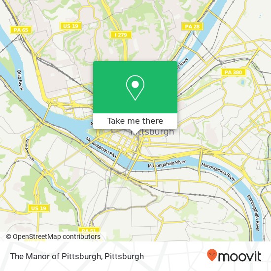 The Manor of Pittsburgh map