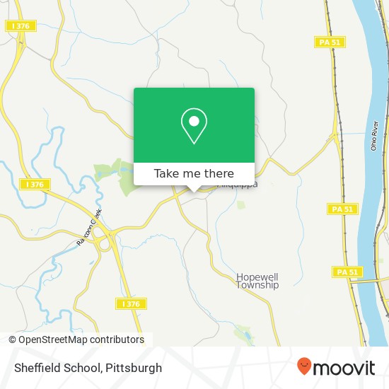 Sheffield School map