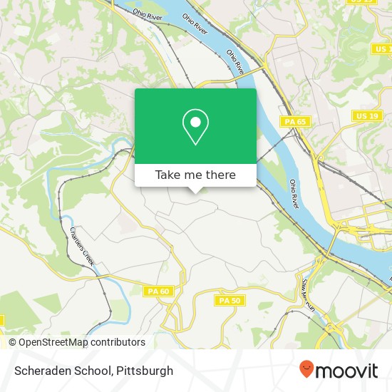 Mapa de Scheraden School