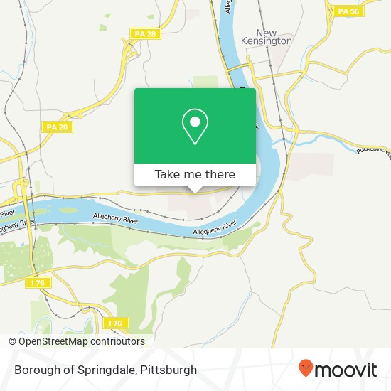 Mapa de Borough of Springdale